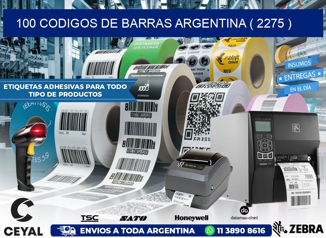 100 codigos de barras argentina ( 2275 )