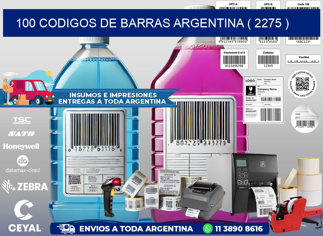 100 codigos de barras argentina ( 2275 )