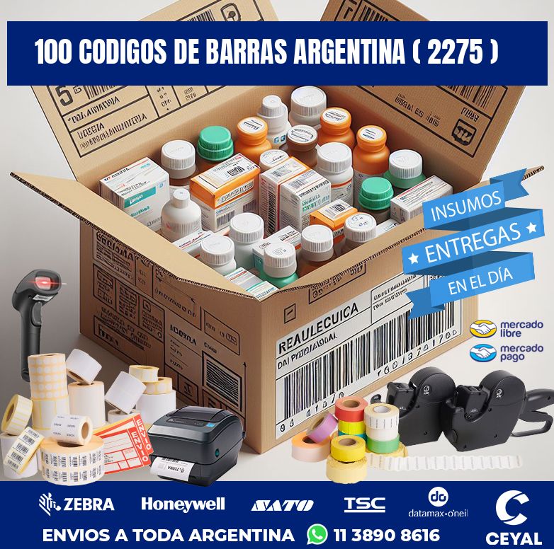 100 codigos de barras argentina ( 2275 )