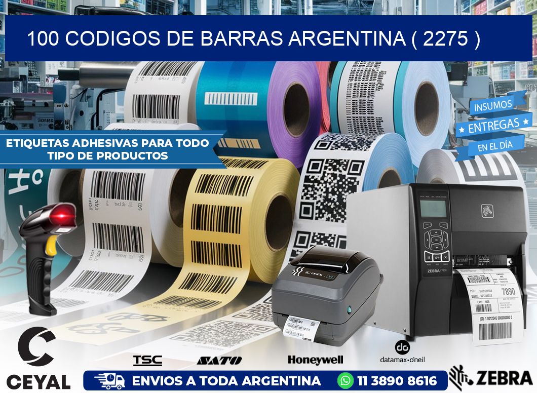 100 codigos de barras argentina ( 2275 )