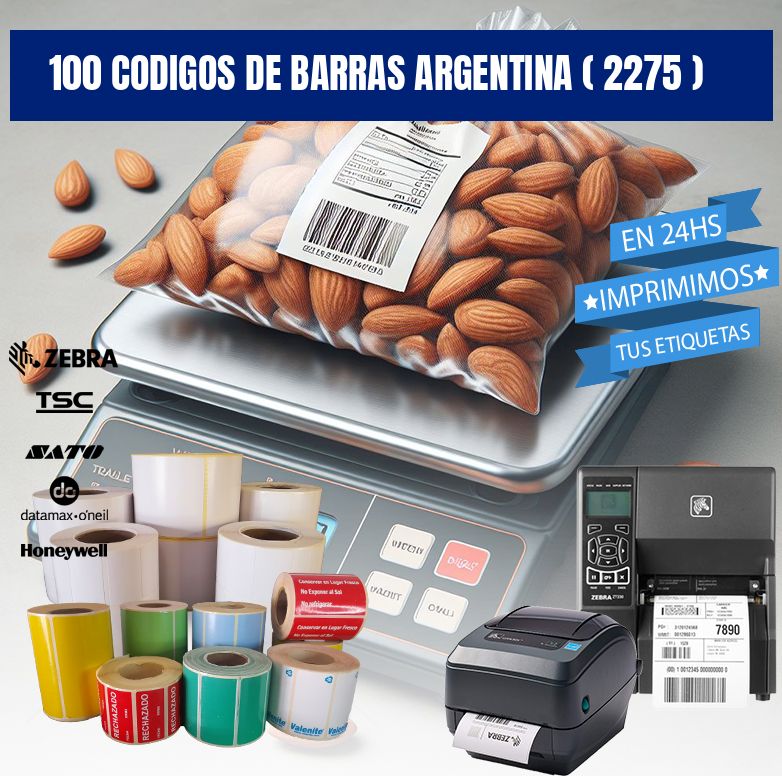 100 codigos de barras argentina ( 2275 )