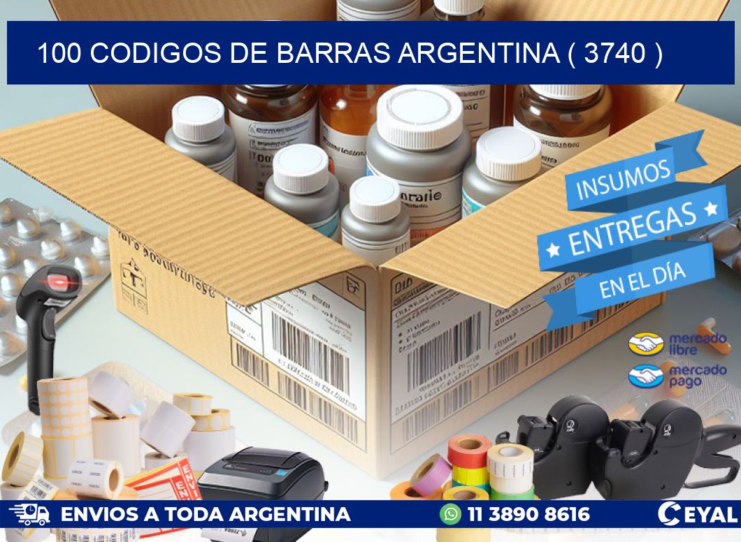 100 codigos de barras argentina ( 3740 )