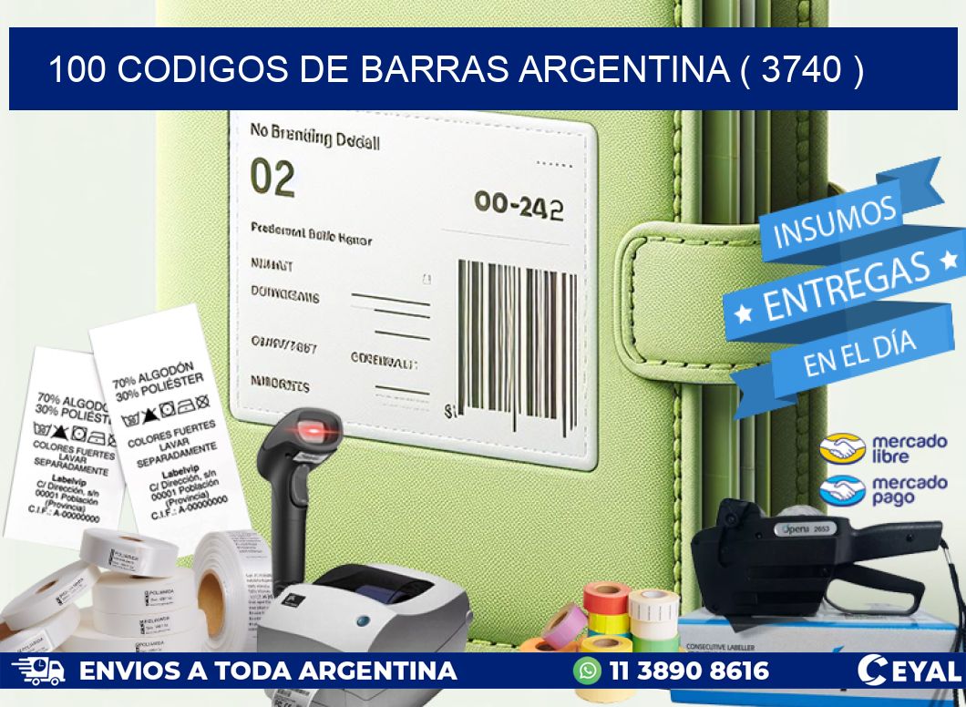 100 codigos de barras argentina ( 3740 )