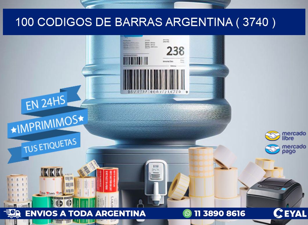 100 codigos de barras argentina ( 3740 )