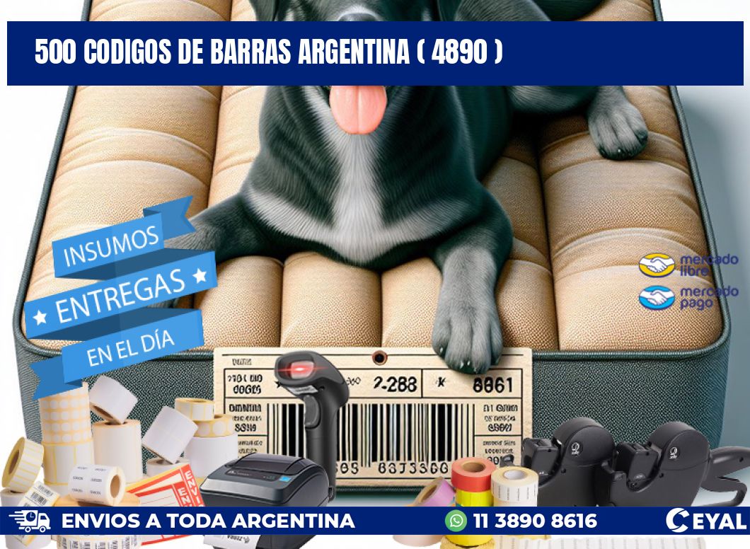 500 codigos de barras argentina ( 4890 )