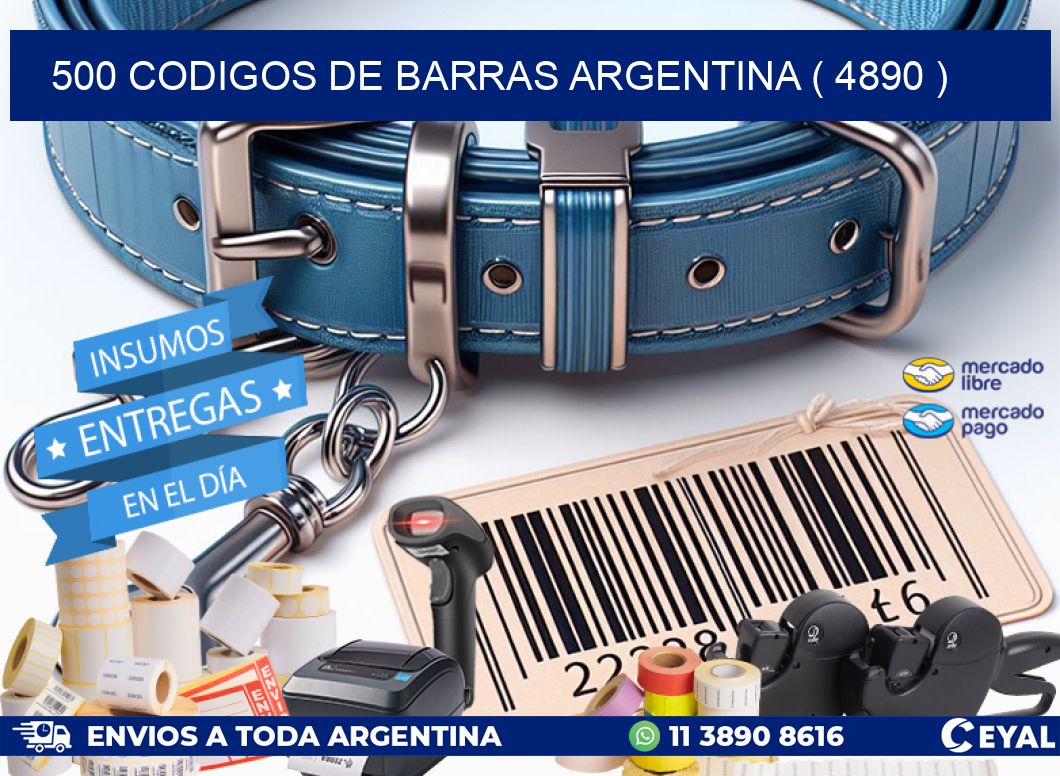 500 codigos de barras argentina ( 4890 )