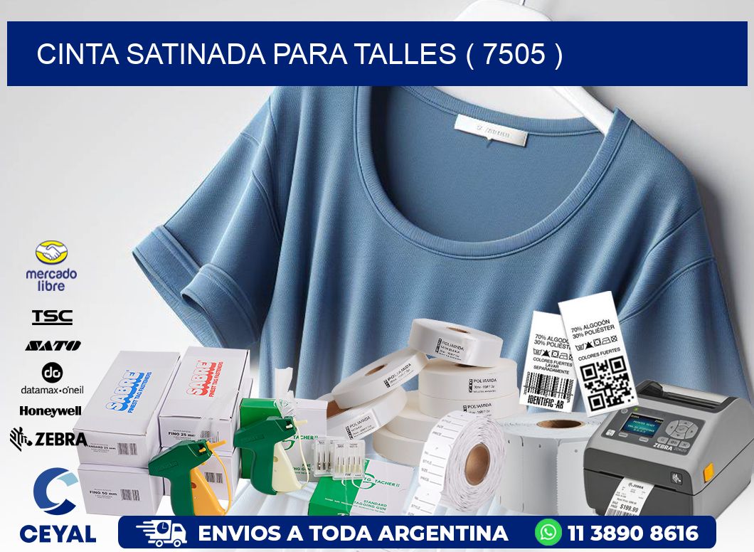 CINTA SATINADA PARA TALLES ( 7505 )