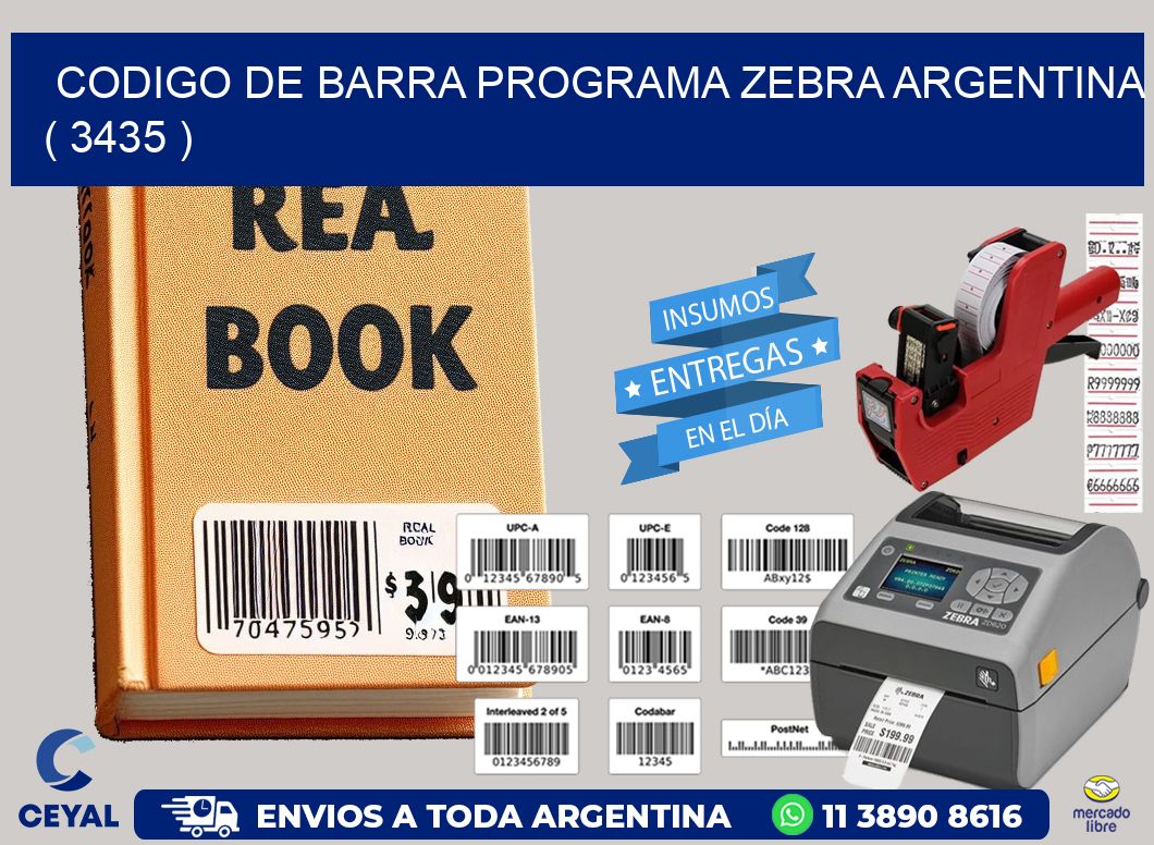 CODIGO DE BARRA PROGRAMA ZEBRA ARGENTINA ( 3435 )