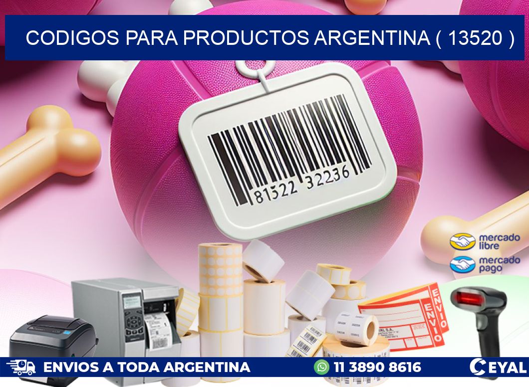 CODIGOS PARA PRODUCTOS ARGENTINA ( 13520 )