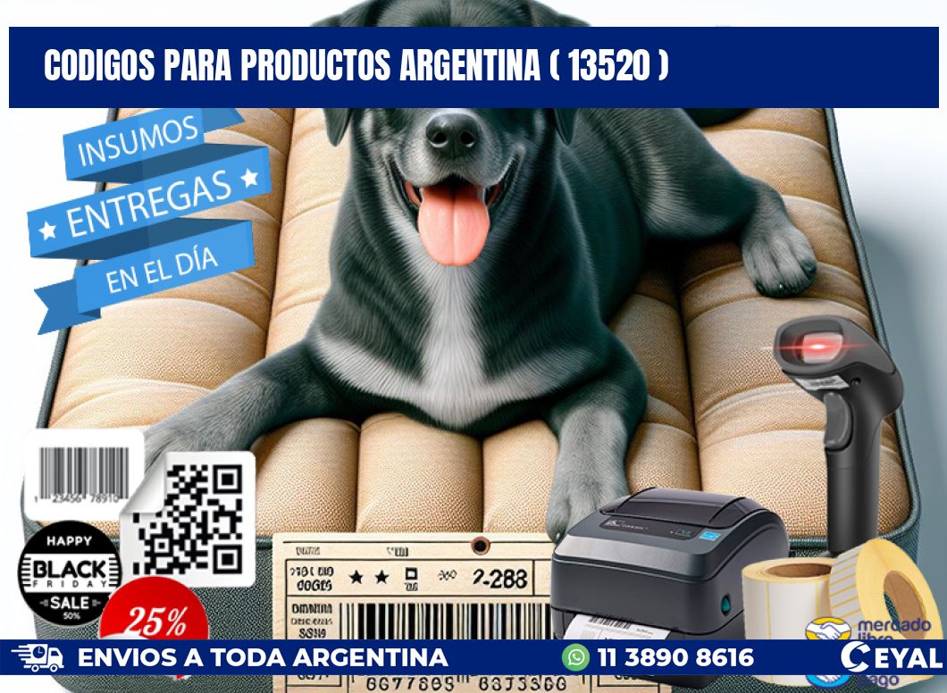 CODIGOS PARA PRODUCTOS ARGENTINA ( 13520 )