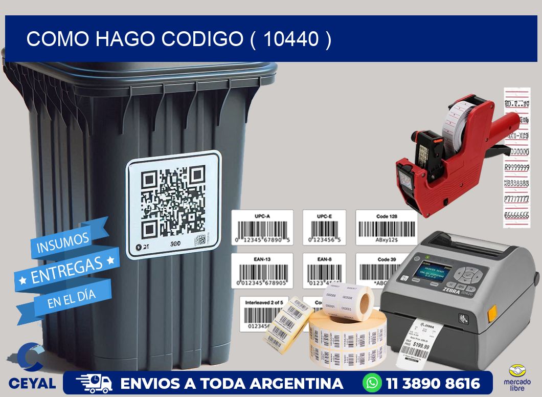 COMO HAGO CODIGO ( 10440 )