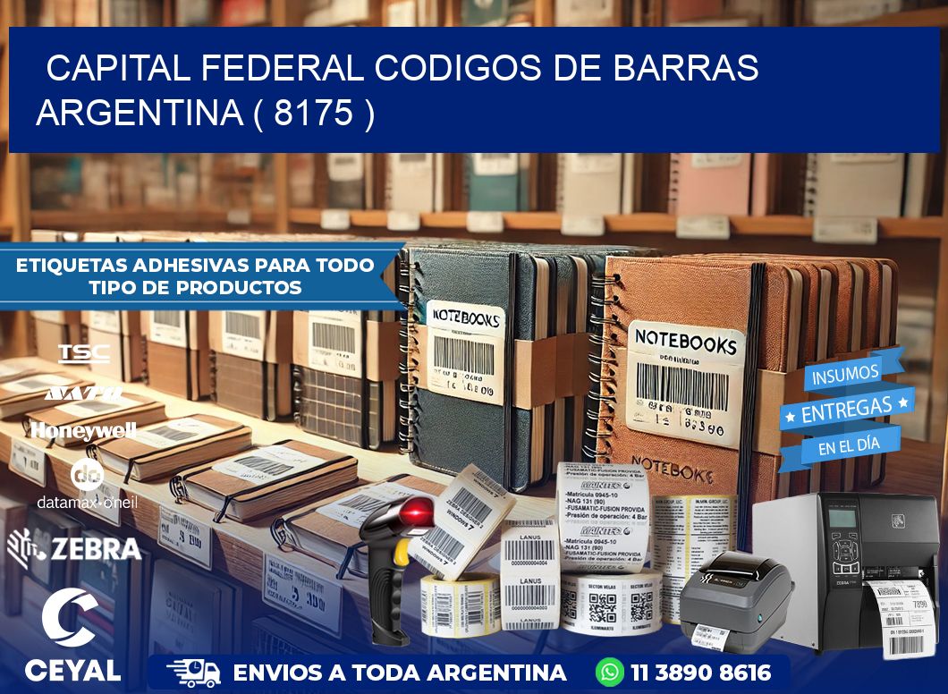 Capital federal codigos de barras argentina ( 8175 )