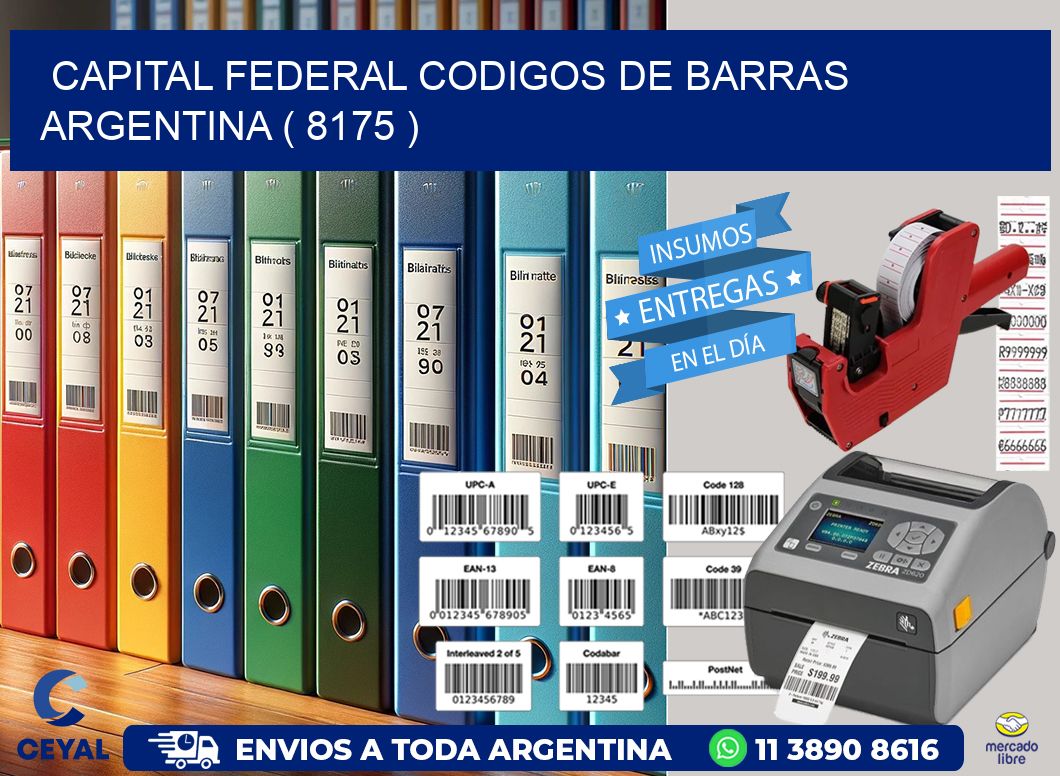 Capital federal codigos de barras argentina ( 8175 )