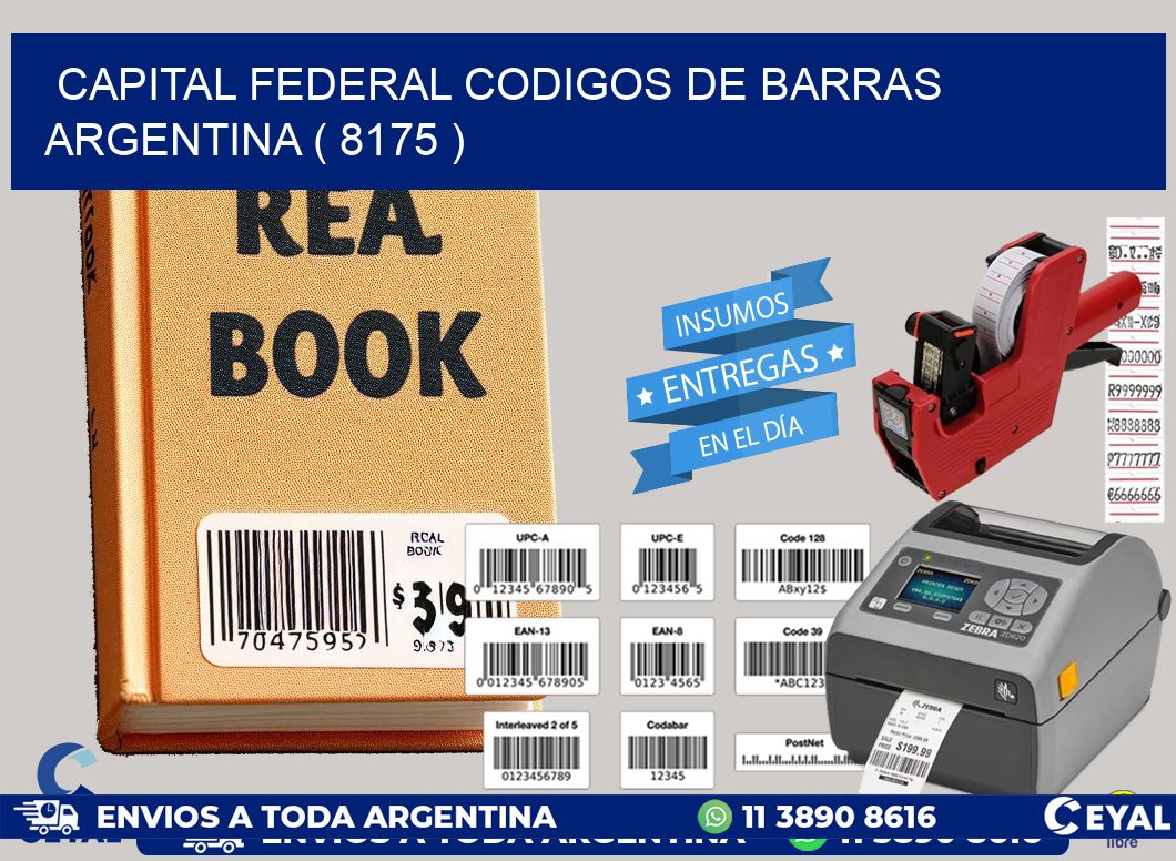 Capital federal codigos de barras argentina ( 8175 )