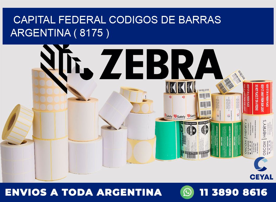 Capital federal codigos de barras argentina ( 8175 )