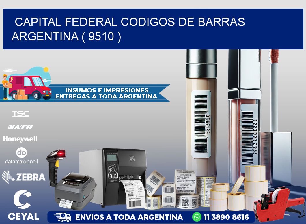 Capital federal codigos de barras argentina ( 9510 )