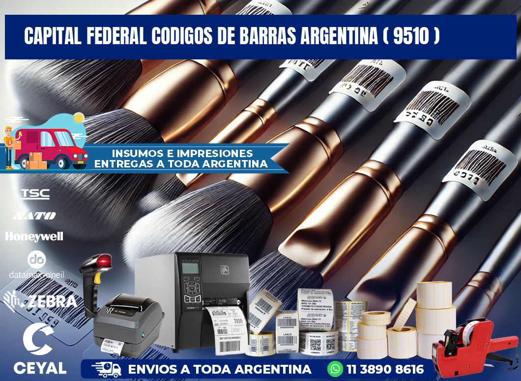 Capital federal codigos de barras argentina ( 9510 )