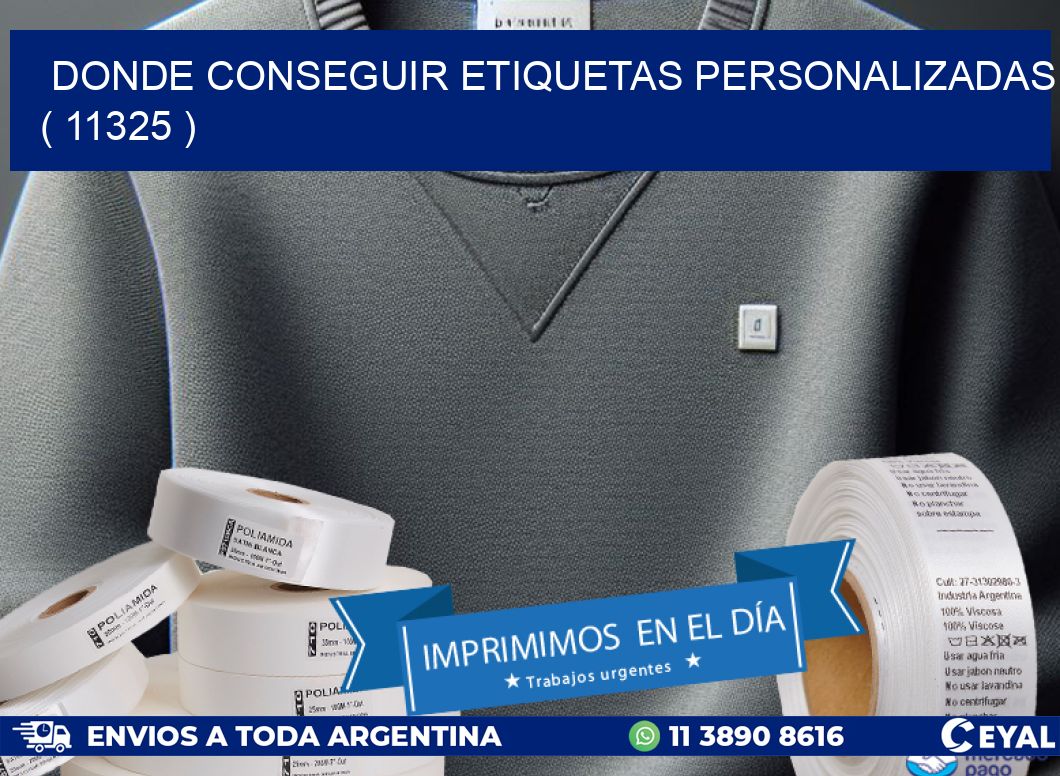 DONDE CONSEGUIR ETIQUETAS PERSONALIZADAS ( 11325 )