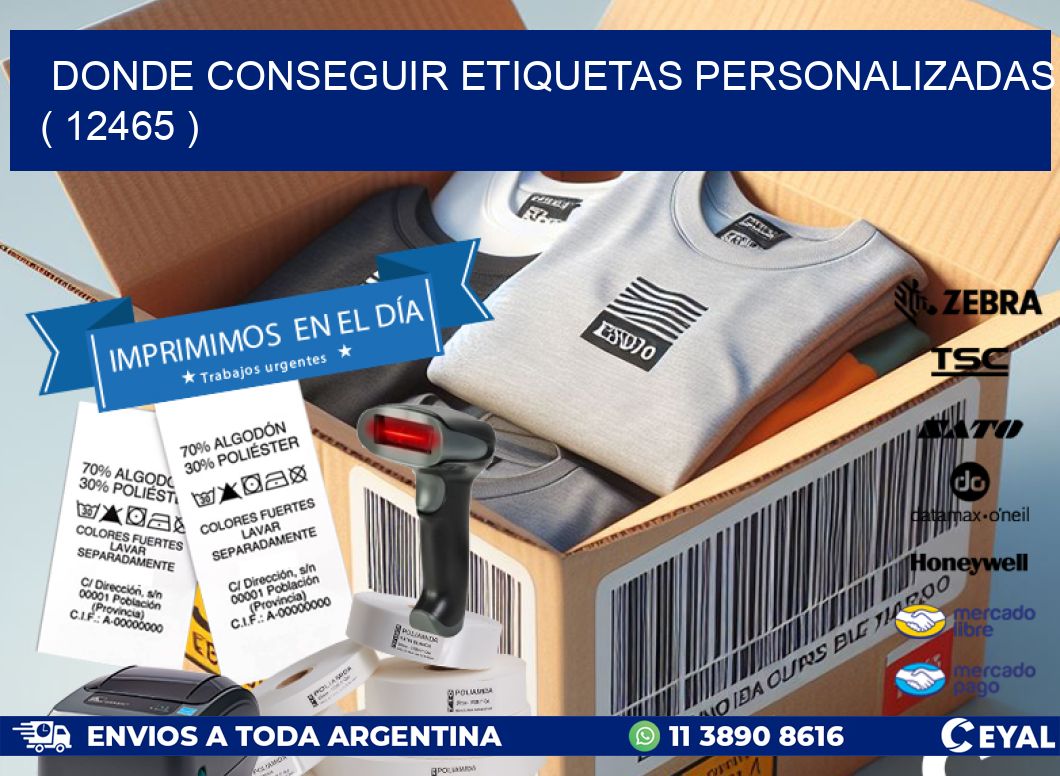 DONDE CONSEGUIR ETIQUETAS PERSONALIZADAS ( 12465 )