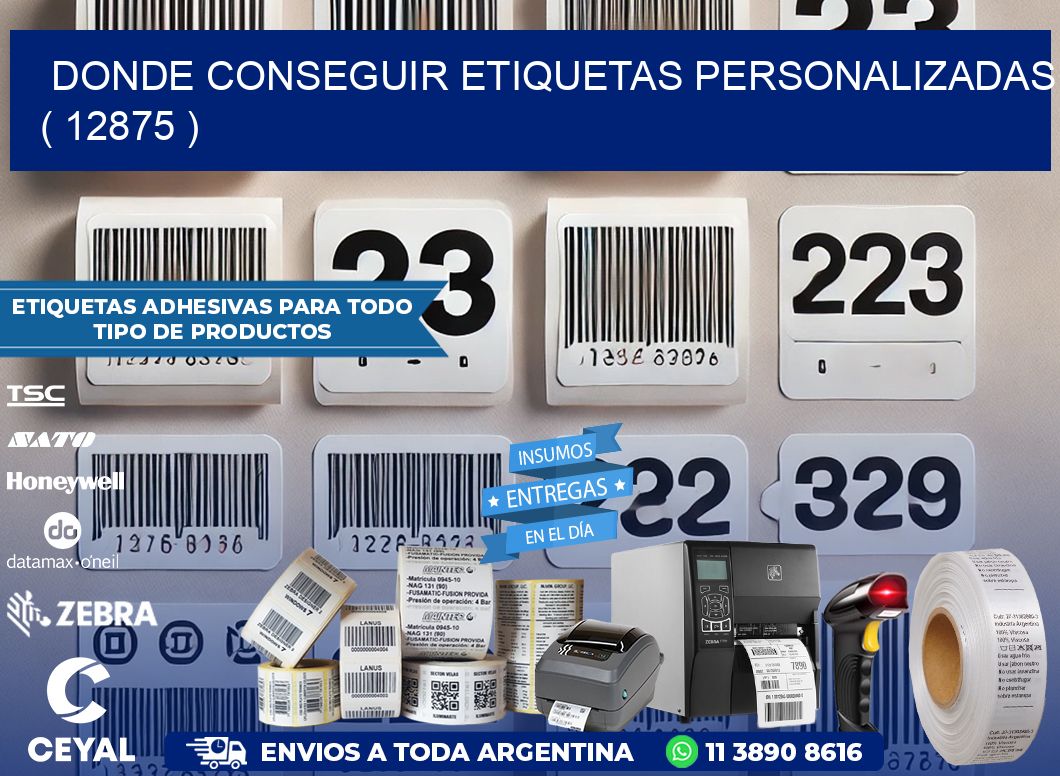 DONDE CONSEGUIR ETIQUETAS PERSONALIZADAS ( 12875 )