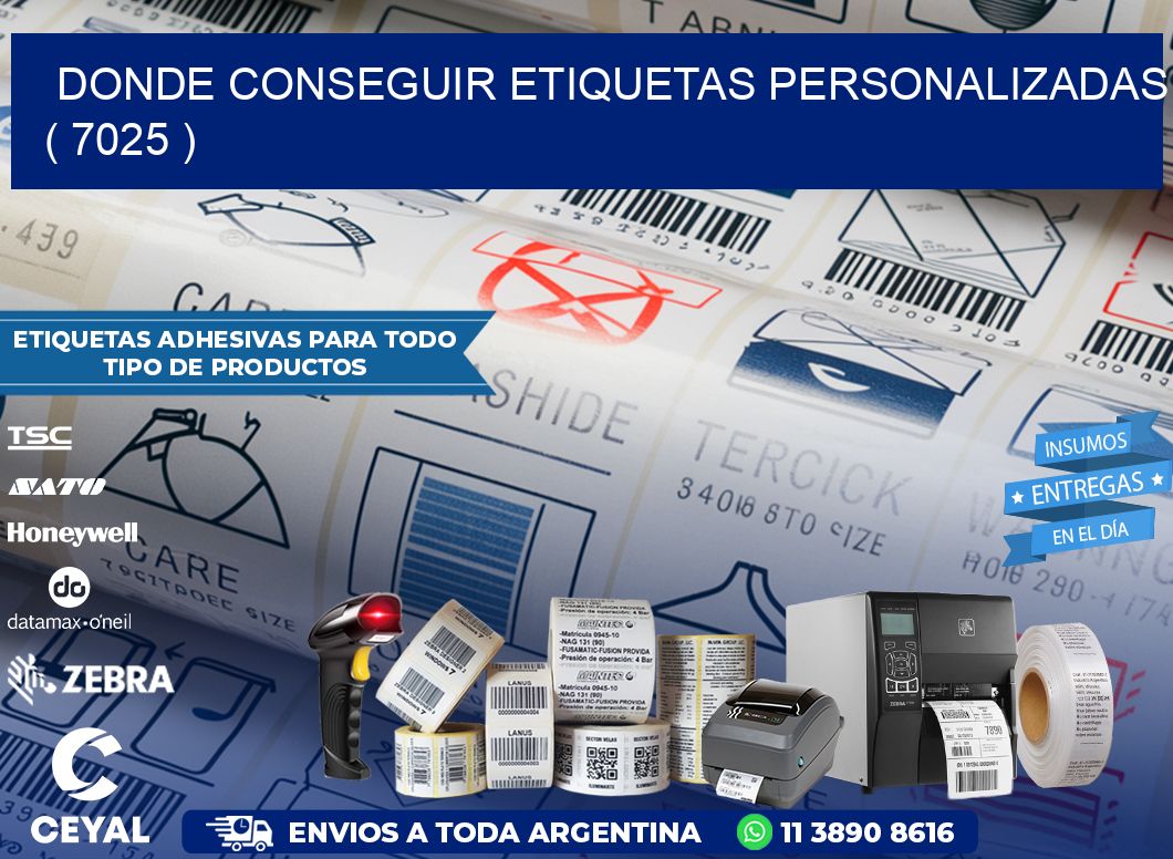 DONDE CONSEGUIR ETIQUETAS PERSONALIZADAS ( 7025 )