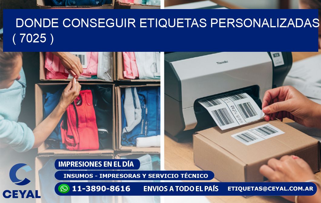 DONDE CONSEGUIR ETIQUETAS PERSONALIZADAS ( 7025 )