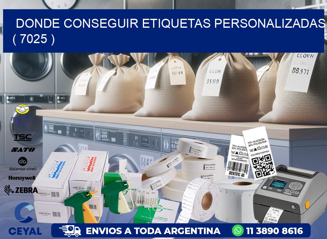 DONDE CONSEGUIR ETIQUETAS PERSONALIZADAS ( 7025 )