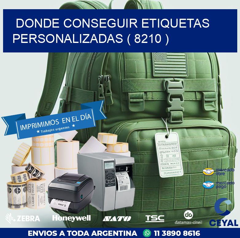 DONDE CONSEGUIR ETIQUETAS PERSONALIZADAS ( 8210 )