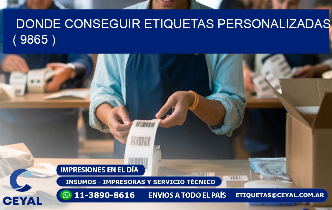 DONDE CONSEGUIR ETIQUETAS PERSONALIZADAS ( 9865 )