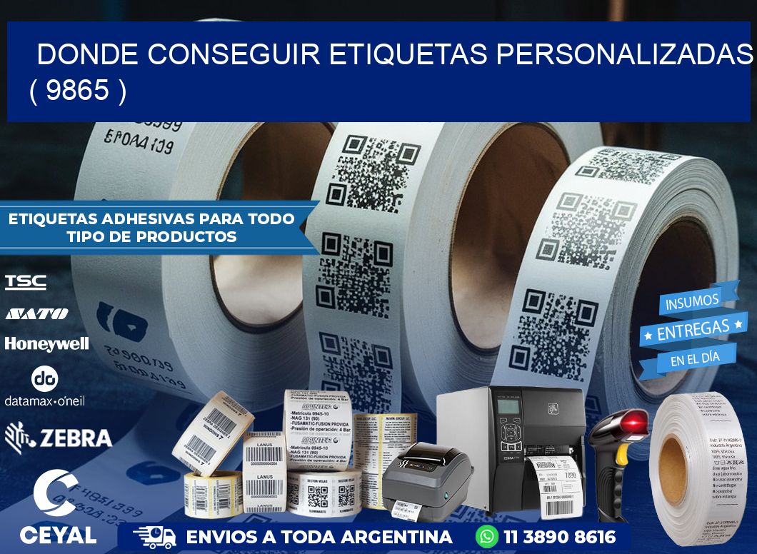 DONDE CONSEGUIR ETIQUETAS PERSONALIZADAS ( 9865 )