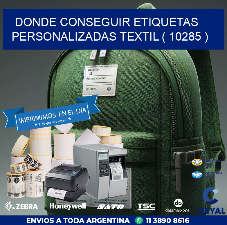 DONDE CONSEGUIR ETIQUETAS PERSONALIZADAS TEXTIL ( 10285 )