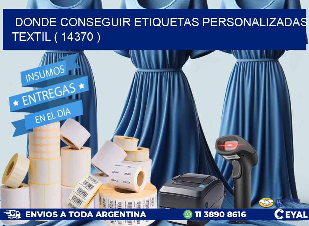 DONDE CONSEGUIR ETIQUETAS PERSONALIZADAS TEXTIL ( 14370 )