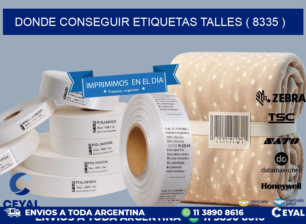 DONDE CONSEGUIR ETIQUETAS TALLES ( 8335 )