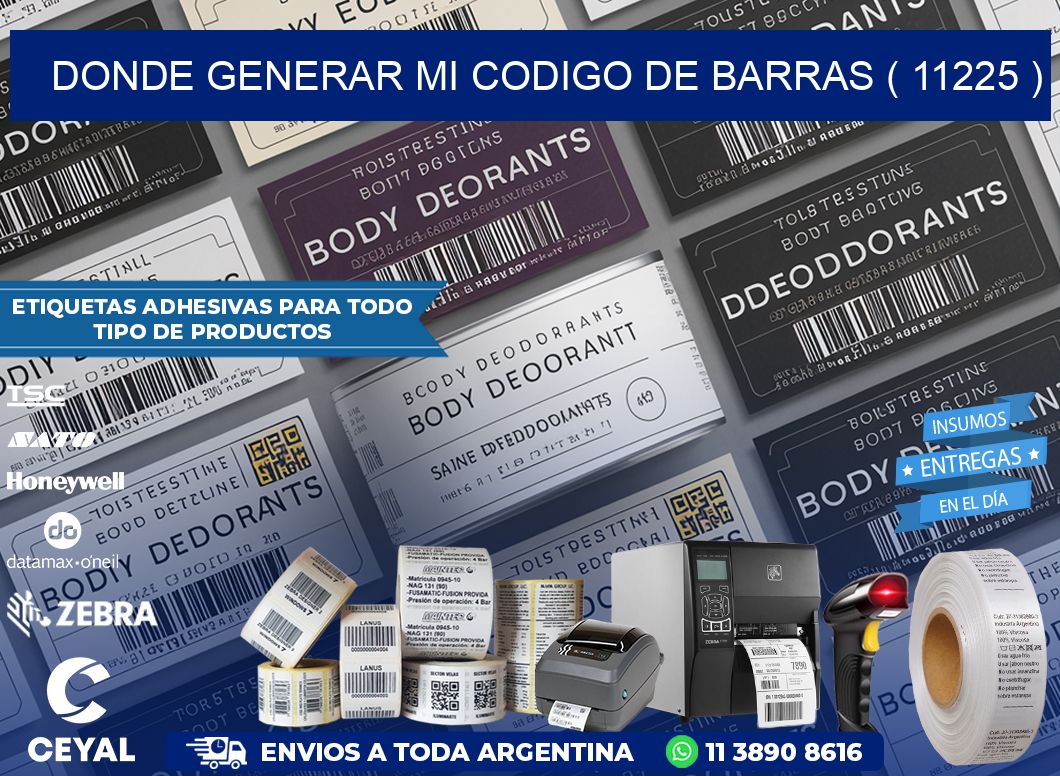 DONDE GENERAR MI CODIGO DE BARRAS ( 11225 )