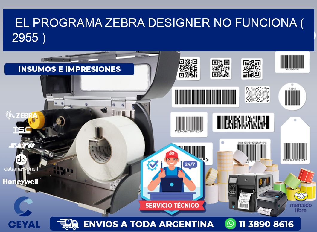 EL PROGRAMA ZEBRA DESIGNER NO FUNCIONA ( 2955 )