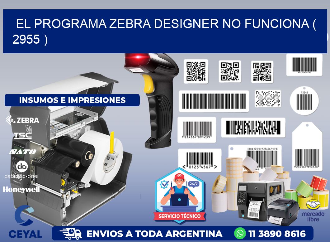 EL PROGRAMA ZEBRA DESIGNER NO FUNCIONA ( 2955 )