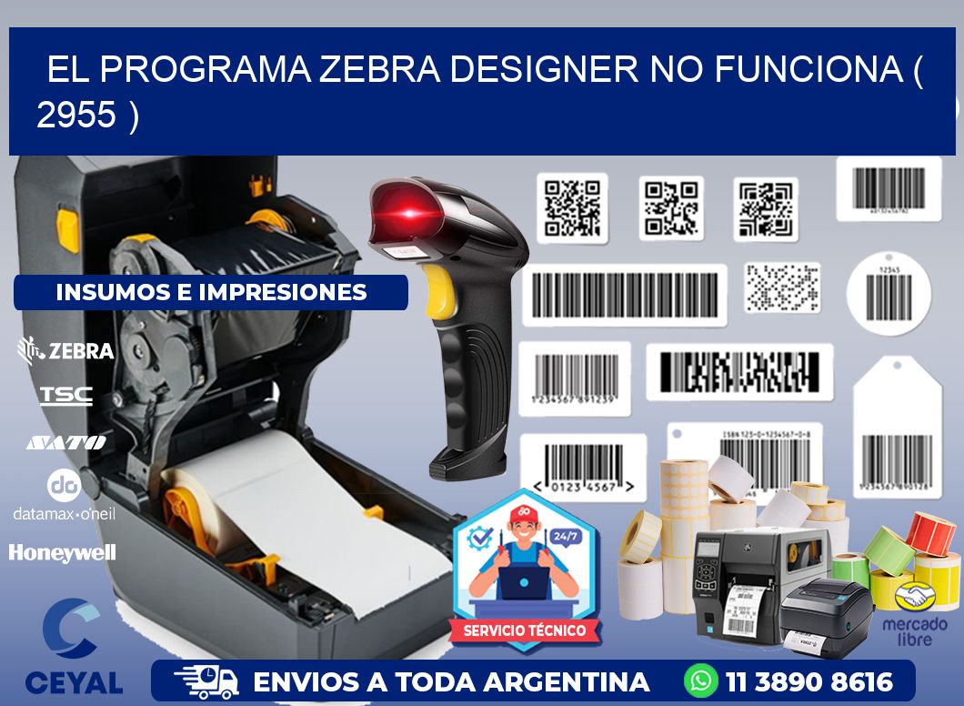 EL PROGRAMA ZEBRA DESIGNER NO FUNCIONA ( 2955 )