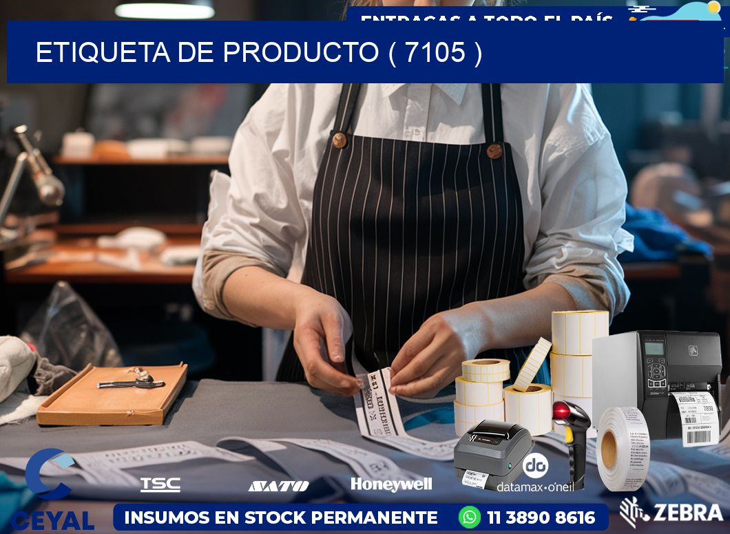 ETIQUETA DE PRODUCTO ( 7105 )