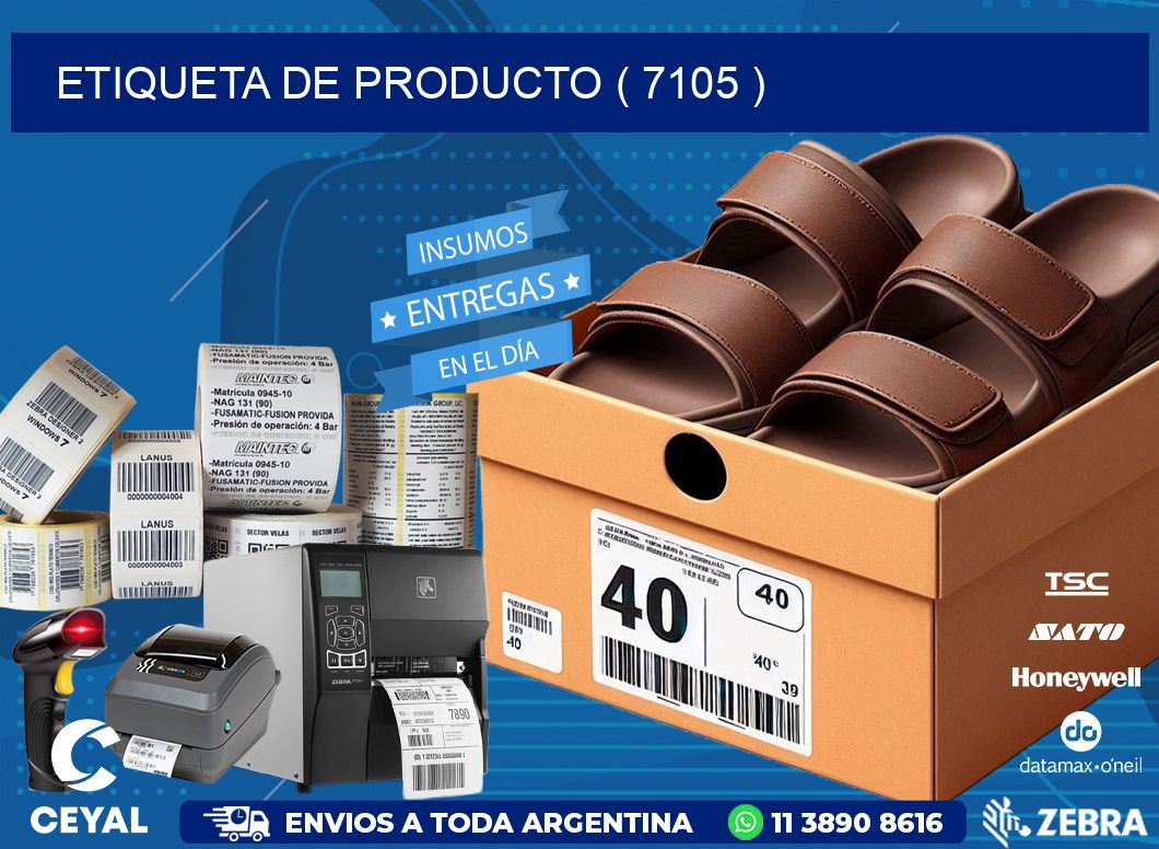 ETIQUETA DE PRODUCTO ( 7105 )