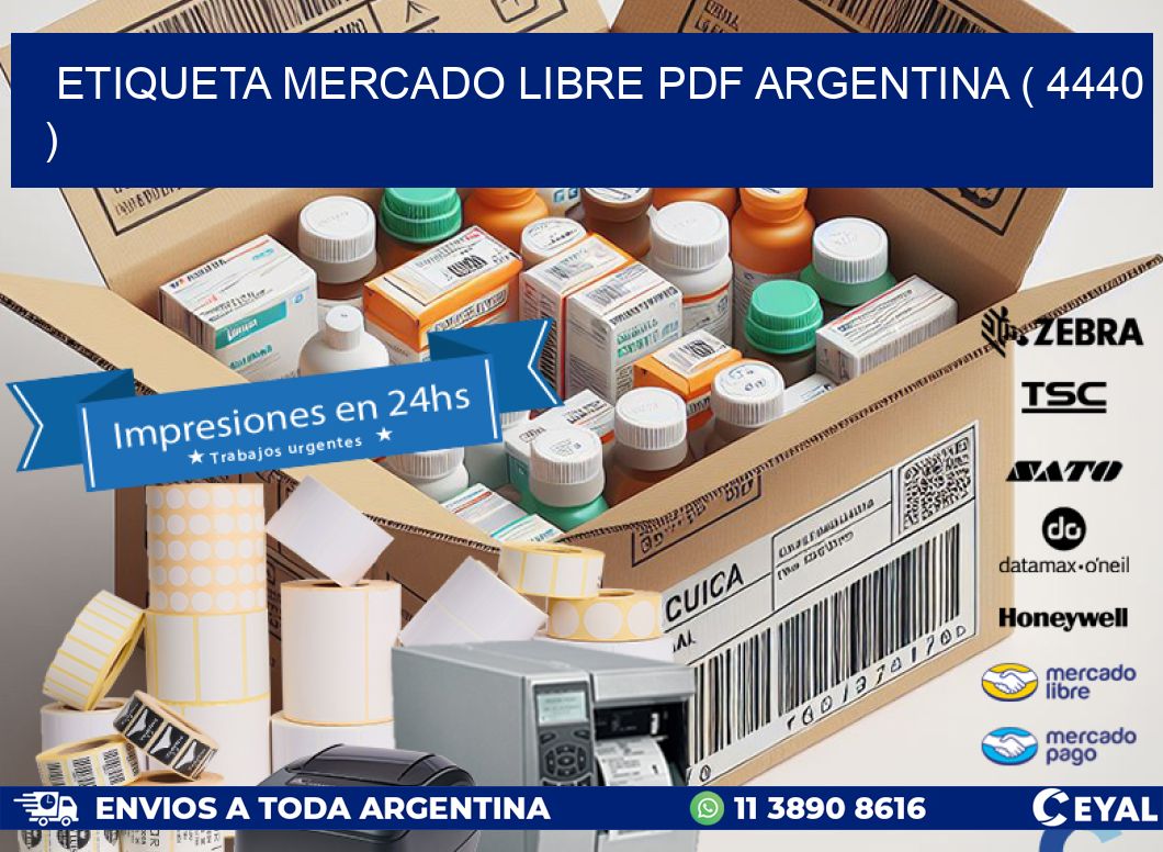 ETIQUETA MERCADO LIBRE PDF ARGENTINA ( 4440 )