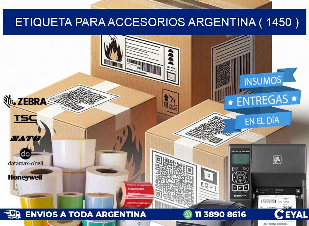 ETIQUETA PARA ACCESORIOS ARGENTINA ( 1450 )