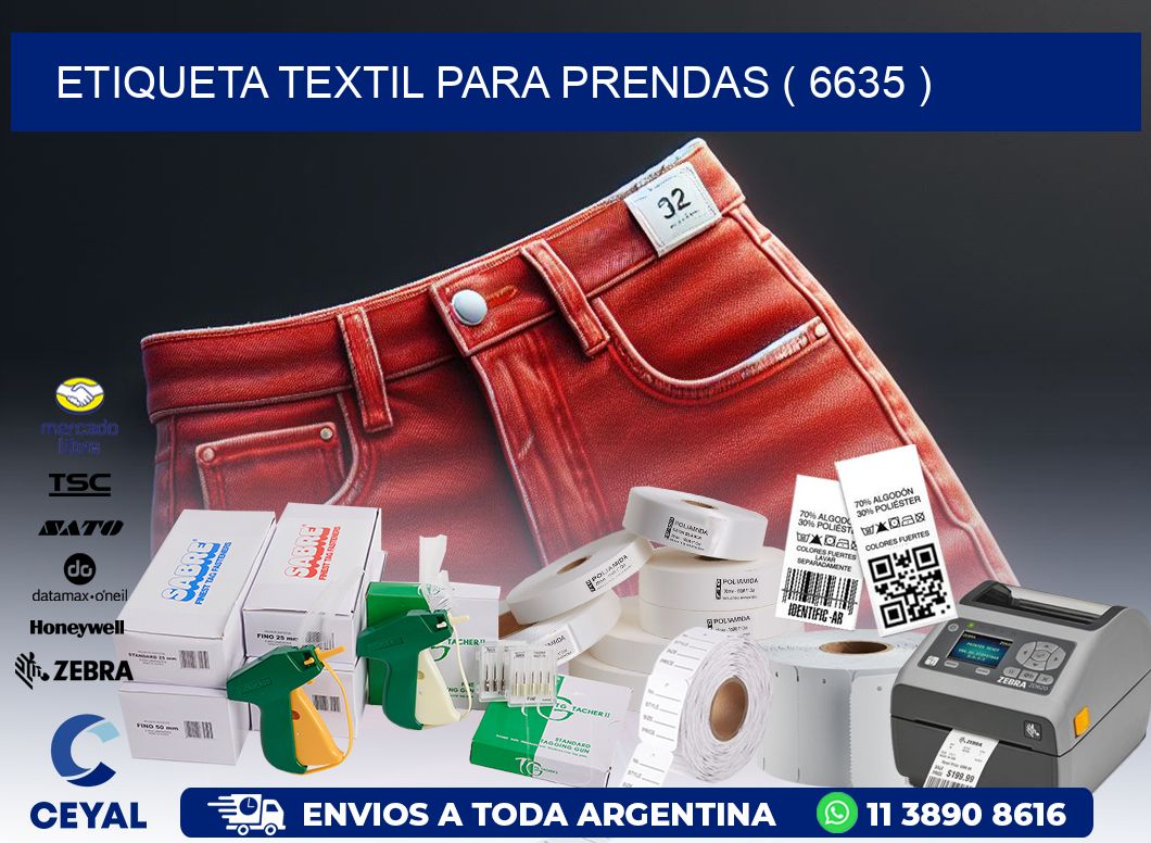 ETIQUETA TEXTIL PARA PRENDAS ( 6635 )