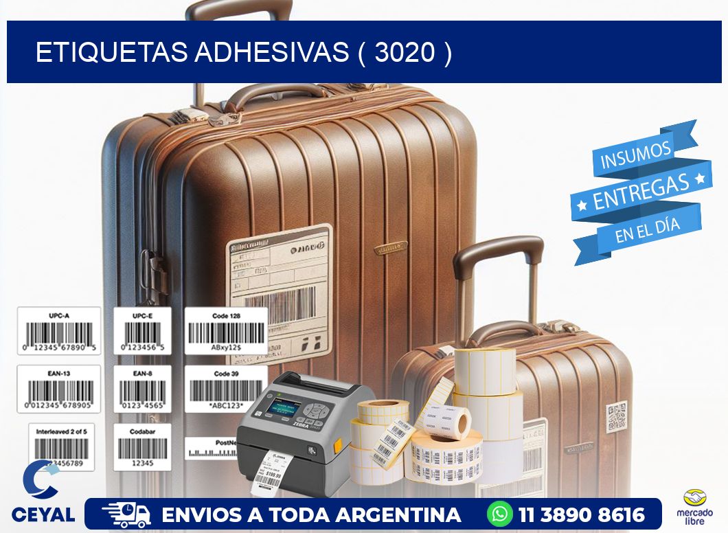 ETIQUETAS ADHESIVAS ( 3020 )