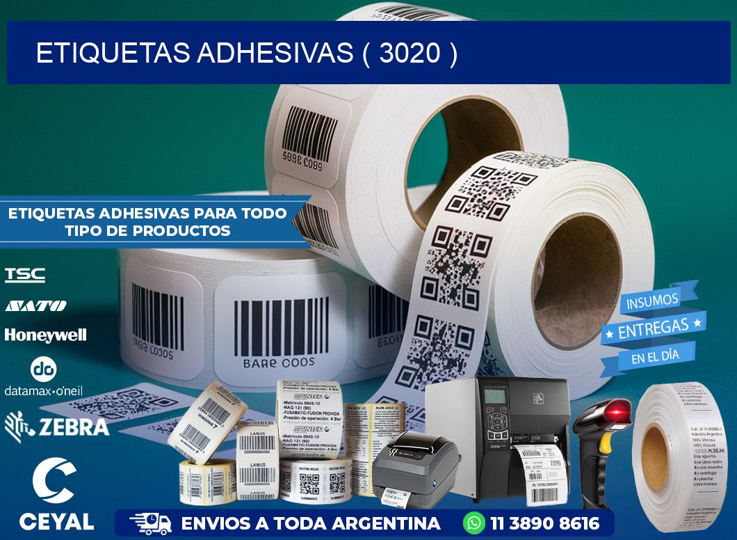 ETIQUETAS ADHESIVAS ( 3020 )