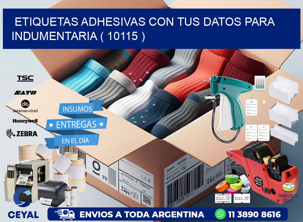 ETIQUETAS ADHESIVAS CON TUS DATOS PARA INDUMENTARIA ( 10115 )