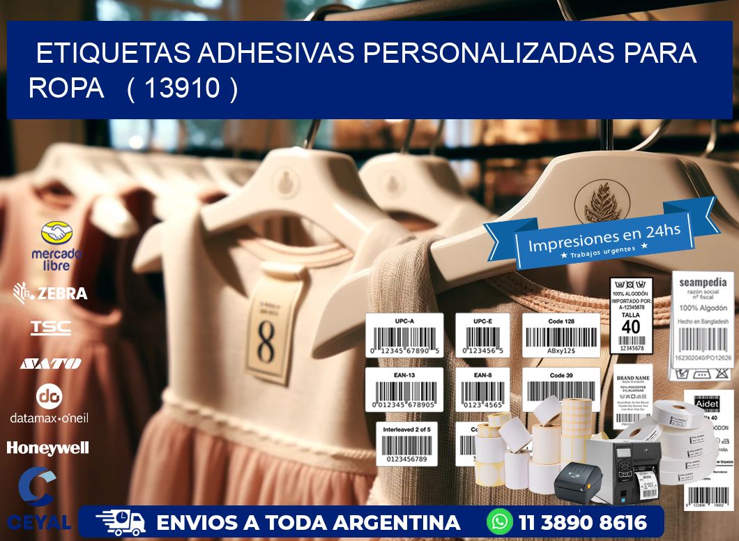 ETIQUETAS ADHESIVAS PERSONALIZADAS PARA ROPA   ( 13910 )