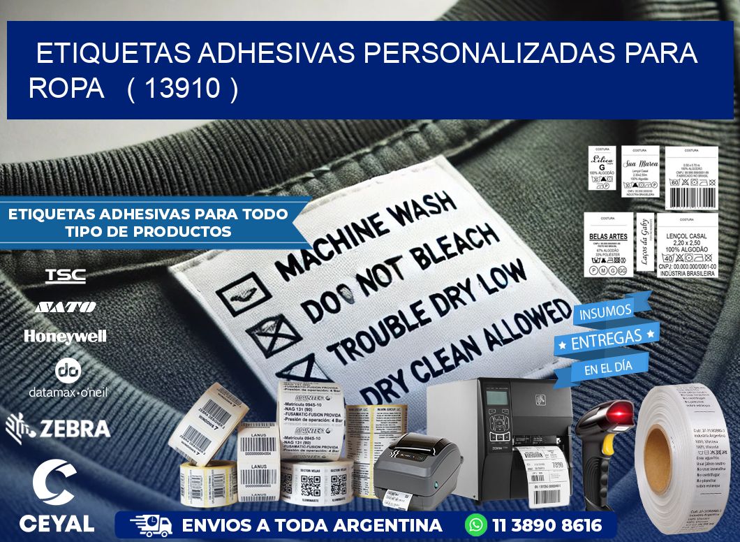 ETIQUETAS ADHESIVAS PERSONALIZADAS PARA ROPA   ( 13910 )