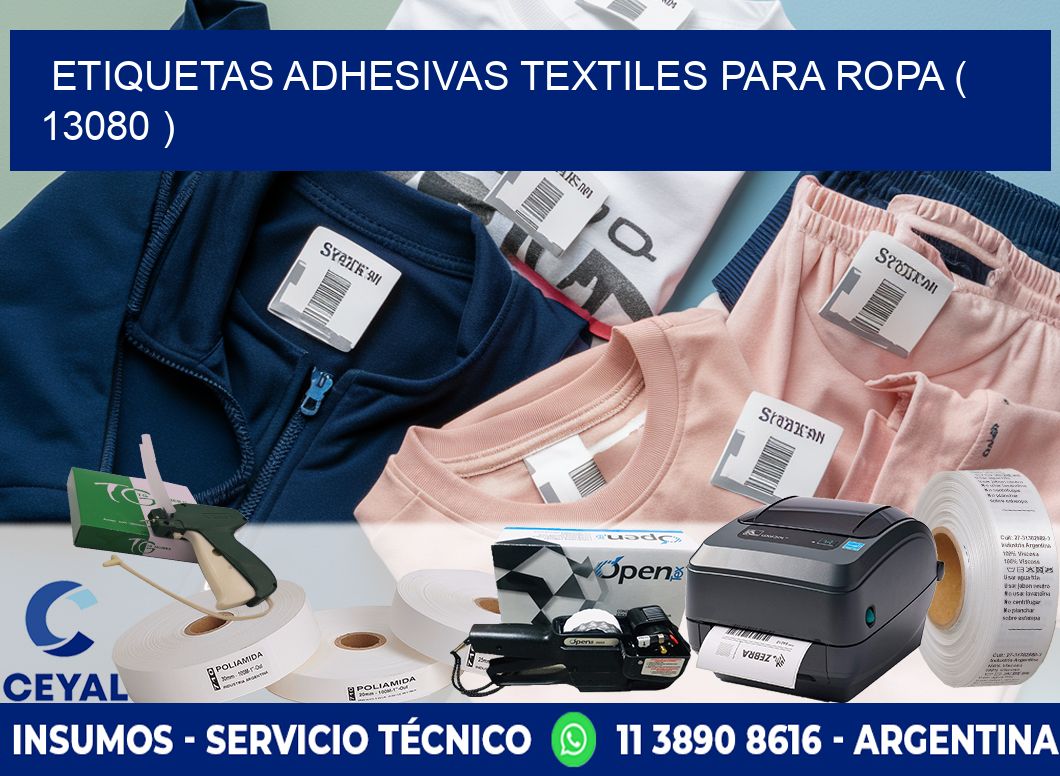 ETIQUETAS ADHESIVAS TEXTILES PARA ROPA ( 13080 )