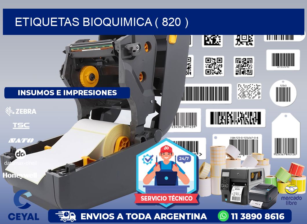 ETIQUETAS BIOQUIMICA ( 820 )