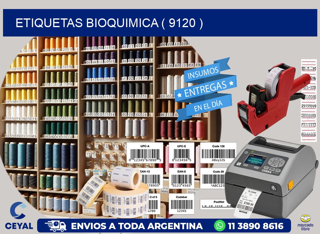 ETIQUETAS BIOQUIMICA ( 9120 )